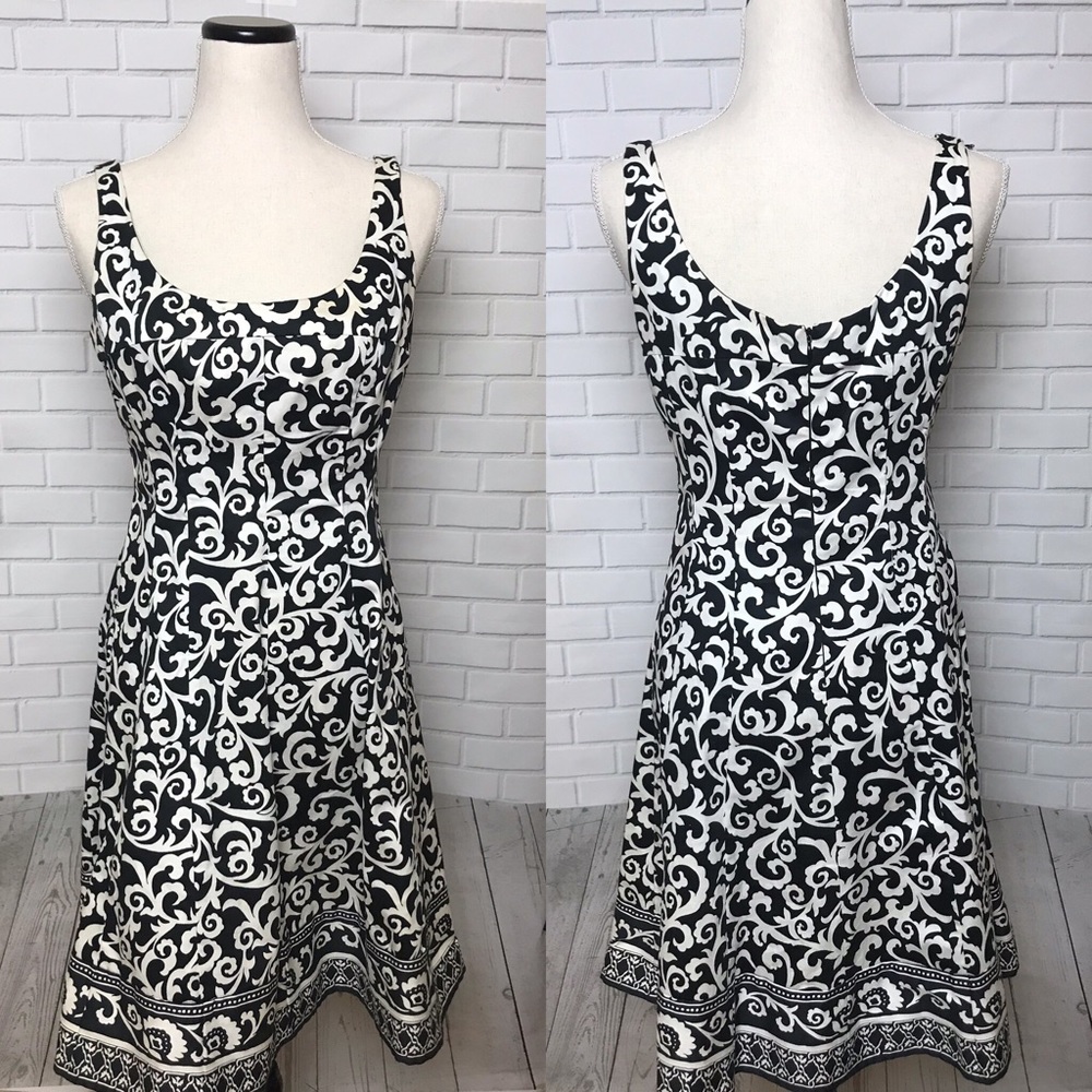 Jones Wear Dress Brocade jacquard dress fit flare
